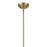 Kichler Everly 1 Light Bell 13.75" Pendant, Brass/Clear Seeded