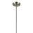 Kichler Everly 1 Light Bell 13.75" Pendant, Brushed Nickel/Clear - 42456NI