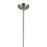 Kichler Everly 1 Light Bell 13.75" Pendant, Nickel/Clear Seeded