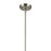 Kichler Everly 1 Light Bell 13.75" Pendant, Nickel/Clear Seeded