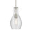 Kichler Everly 1 Light Bell 13.75" Pendant, Nickel/Clear Seeded