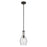 Kichler Everly 1 Light Bell 13.75" Pendant, Olde Bronze/Clear Seeded - 42456OZCS