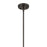 Kichler Everly 1 Light Bell 13.75" Pendant, Olde Bronze/Clear Seeded