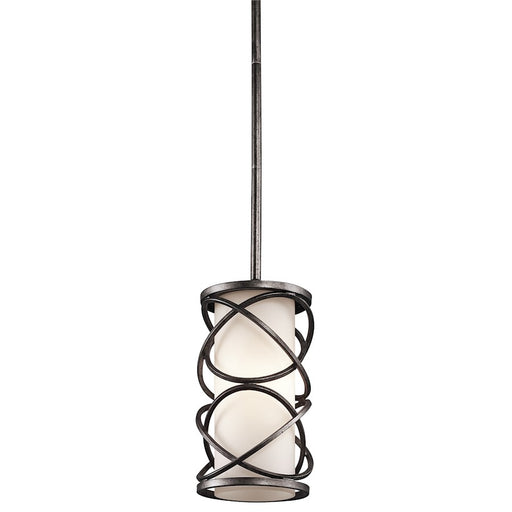Kichler Krasi 5in 1-Light Pendalette | Transitional Warm Bronze and Satin Etched Opal Glass | Kitchen Island & Dining Room | Model 42467WMZ