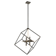 Kichler Cartone 25.5in 8-Light Pendant | Transitional Olde Bronze Steel | Kitchen Island & Dining Room | 25.5 x 31.25 in | Model 42526OZ
