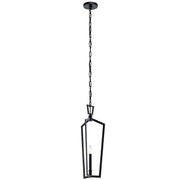 Kichler Abbotswell 1-Light Mini Pendant | Industrial Matte Black Steel Cage | Kitchen Island & Dining Room | 9.5 x 23 in | Model 43497BK