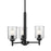 Kichler Shailene 3Lt Round 15.25" Chandelier 1 Tier Small, Black