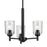 Kichler Shailene 3Lt Round 15.25" Chandelier 1 Tier Small, Black