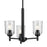 Kichler Shailene 3Lt Round 15.25" Chandelier 1 Tier Small, Black