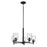 Kichler Shailene 5Lt Round 15.25" Chandelier 1 Tier Medium, Black