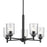 Kichler Shailene 5Lt Round 15.25" Chandelier 1 Tier Medium, Black