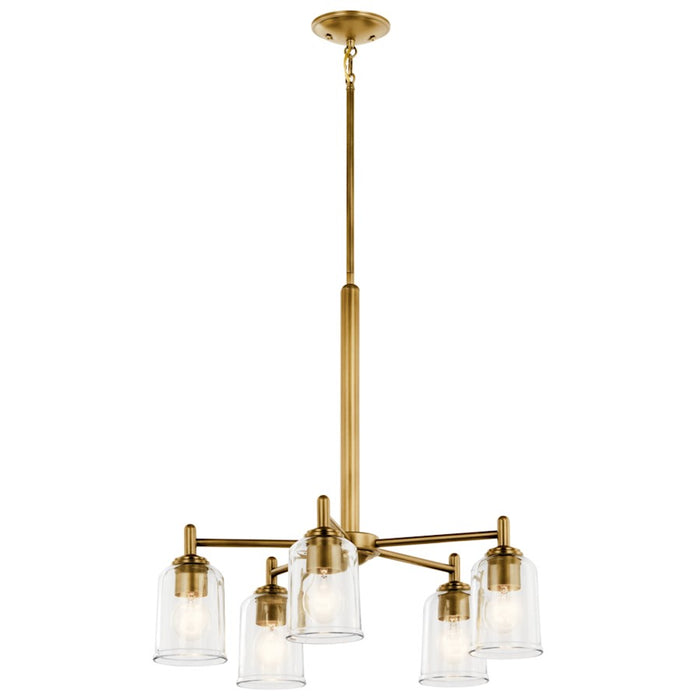 Kichler Shailene 5Lt Round 15.25" Chandelier 1 Tier Medium, Brass