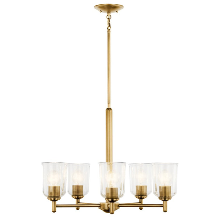 Kichler Shailene 5Lt Round 15.25" Chandelier 1 Tier Medium, Brass