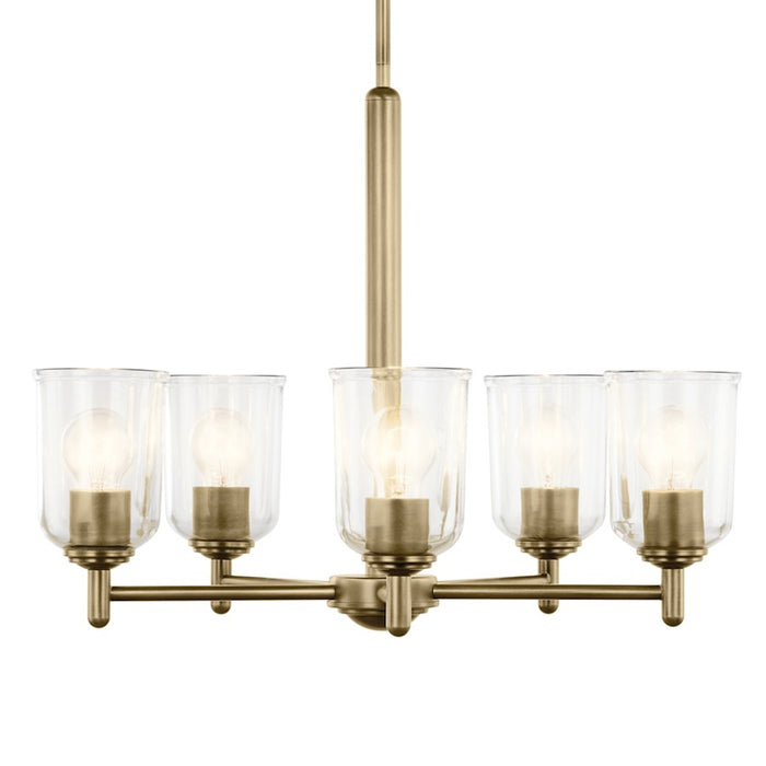 Kichler Shailene 5Lt Round 15.25" Chandelier 1 Tier Medium, Brass