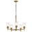 Kichler Shailene 5Lt Round 15.25" Chandelier 1 Tier Medium, Brass