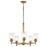 Kichler Shailene 5Lt Round 15.25" Chandelier 1 Tier Medium, Brass