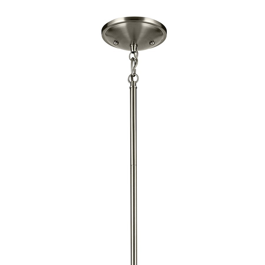 Kichler Shailene 5Lt Round 15.25" Chandelier 1 Tier Medium, Nickel - 43671NICLR