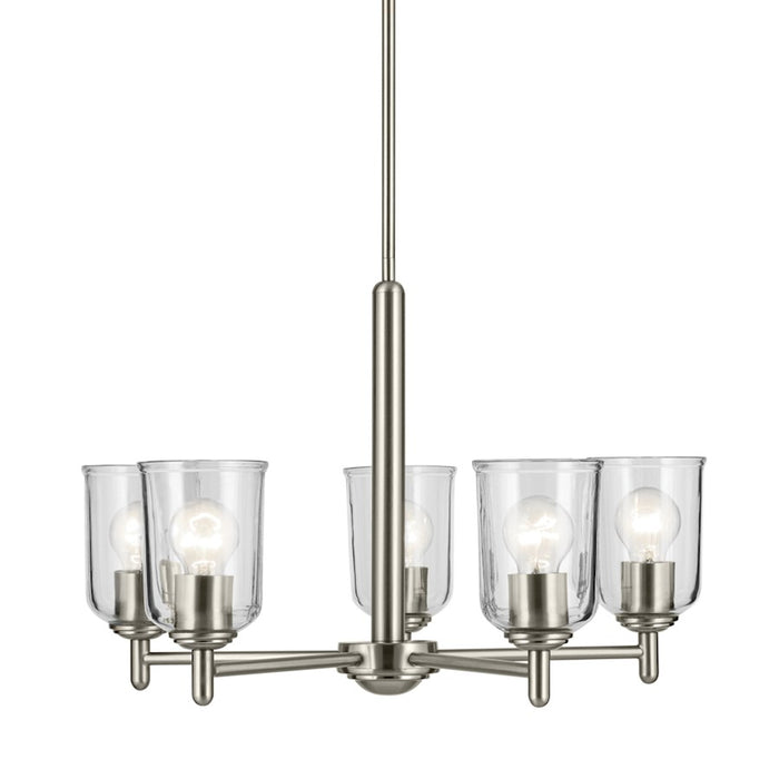 Kichler Shailene 5Lt Round 15.25" Chandelier 1 Tier Medium, Nickel