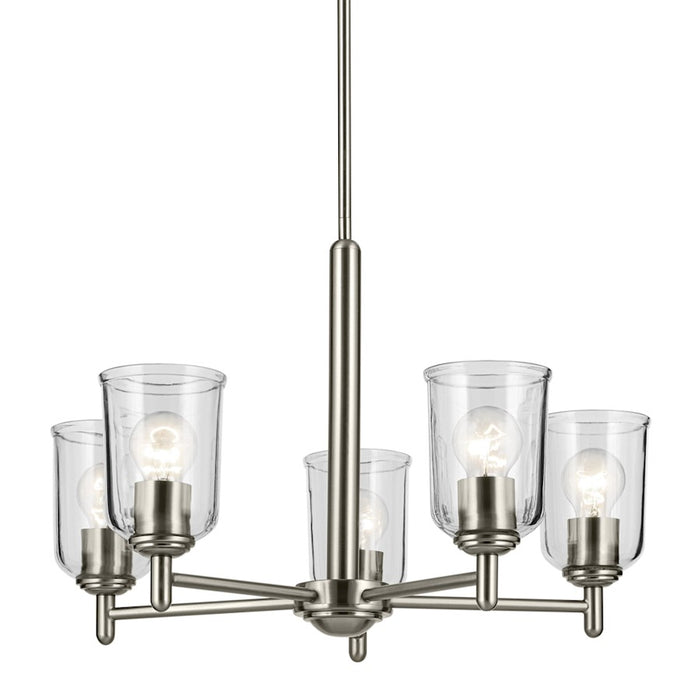 Kichler Shailene 5Lt Round 15.25" Chandelier 1 Tier Medium, Nickel