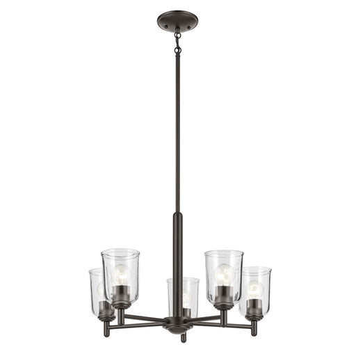 Kichler Shailene 5Lt Round 15.25" Chandelier 1 Tier Medium, Bronze