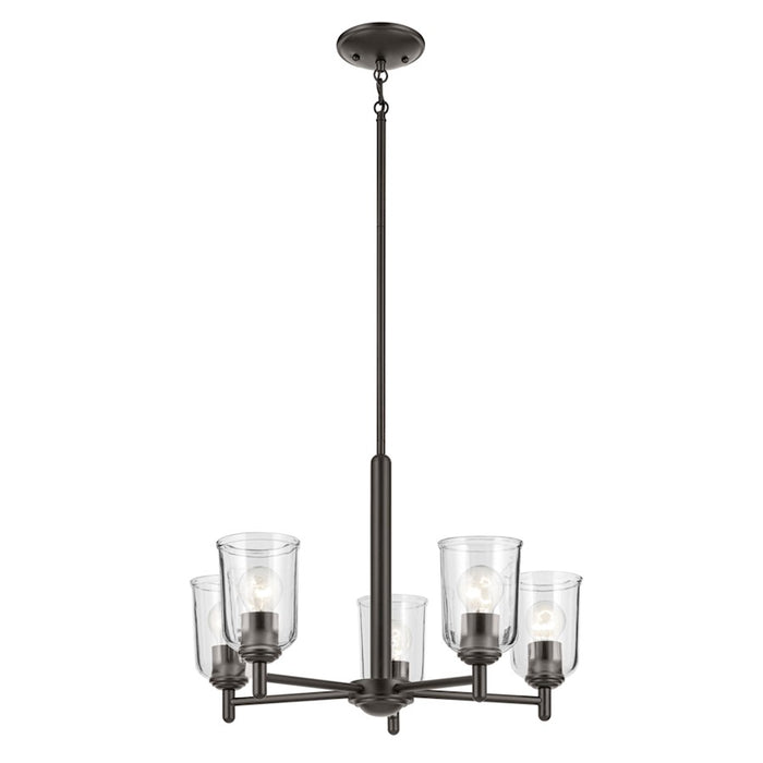 Kichler Shailene 5Lt Round 15.25" Chandelier 1 Tier Medium, Bronze