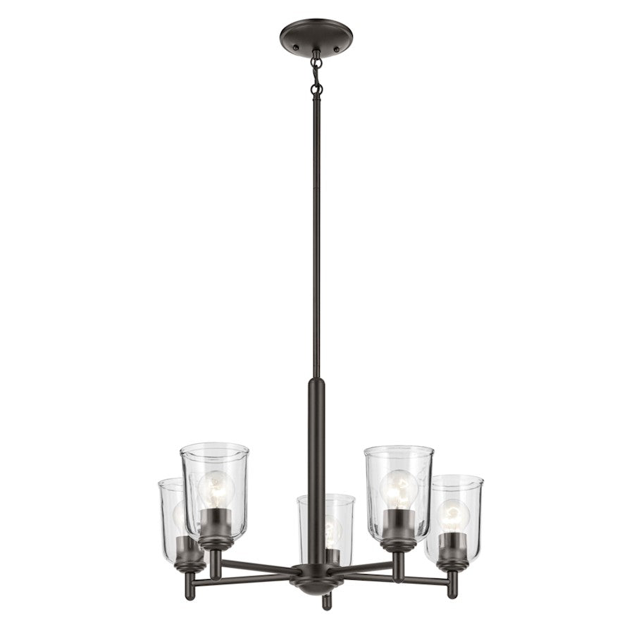 Kichler Shailene 5Lt Round 15.25" Chandelier 1 Tier Medium, Bronze