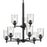 Kichler Shailene 9 Light 26.5" Chandelier 2 Tier Large, Black/Clear