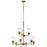 Kichler Shailene 9Lt 26.5" Chandelier 2 Tier Large, Brass/Clear - 43672NBRCLR