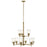 Kichler Shailene 9Lt 26.5" Chandelier 2 Tier Large, Brass/Clear