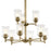 Kichler Shailene 9Lt 26.5" Chandelier 2 Tier Large, Brass/Clear