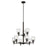 Kichler Shailene 9Lt 26.5" Chandelier 2 Tier Large, Bronze/Clear