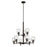 Kichler Shailene 9Lt 26.5" Chandelier 2 Tier Large, Bronze/Clear - 43672OZCLR