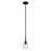 Kichler Shailene 1 Light Bell 11.25" Mini Pendant, Black/Clear