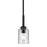 Kichler Shailene 1 Light Bell 11.25" Mini Pendant, Black/Clear