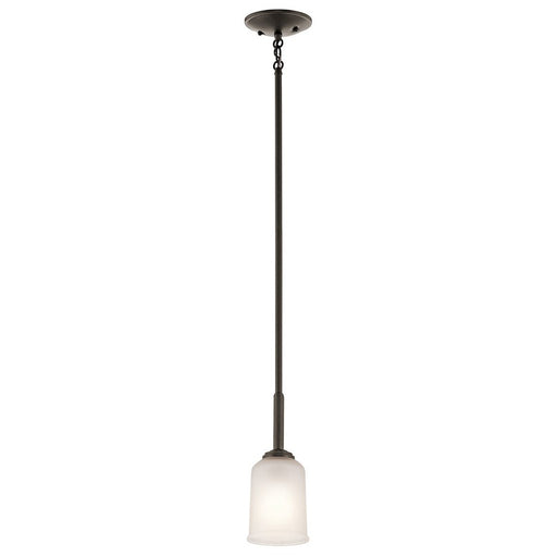 Kichler Shailene 1 Light Mini Pendant, Brass/Clear Etched - 43674NBR