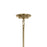 Kichler Shailene 1 Light Bell 11.25" Mini Pendant, Brass/Clear