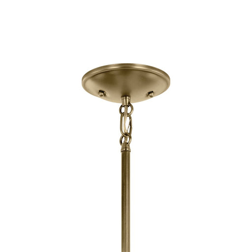 Kichler Shailene 1 Light Bell 11.25" Mini Pendant, Brass/Clear