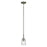 Kichler Shailene 1 Light Bell 11.25" Mini Pendant, Nickel/Clear