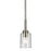 Kichler Shailene 1 Light Bell 11.25" Mini Pendant, Nickel/Clear