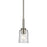 Kichler Shailene 1 Light Bell 11.25" Mini Pendant, Nickel/Clear