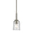 Kichler Shailene 1 Light Bell 11.25" Mini Pendant, Nickel/Clear