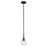 Kichler Shailene 1 Light Bell 11.25" Mini Pendant, Bronze/Clear