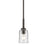 Kichler Shailene 1 Light Bell 11.25" Mini Pendant, Bronze/Clear