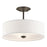 Kichler Shailene 3Lt 10" Semi Flush Light/100W, Brass/Clear Etched - 43675NBR