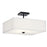 Kichler Shailene 3 Light Semi Flush Mount, Nickel/Black/Satin Etched