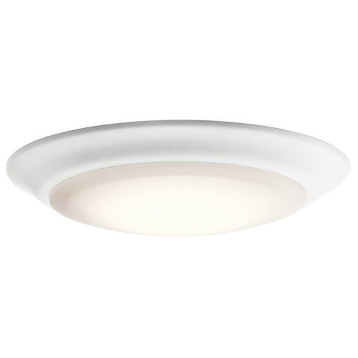 Kichler Flush Mt 1Lt LED 2700K 7.5x1.25", Wht, Text Plastic