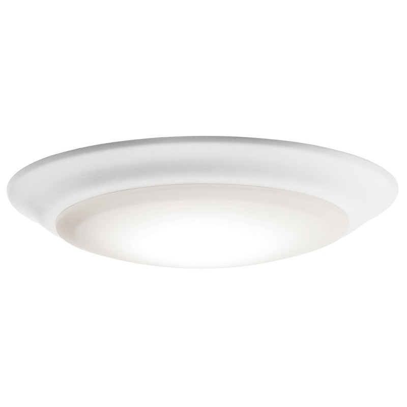 Kichler Downlight 7.5in LED 4000K | White Aluminum Recessed Light | Kitchen & Bathroom Ceiling | 850 Lumens, Dimmable | Model 43846WHLED40