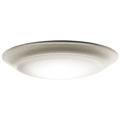 Kichler Flush Mount LED 3000K 7.5x1.25", Brushed Nickel, Pc Lens