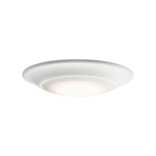 Kichler Downlight Gen II 8in LED Recessed Light | Utilitarian White | Wet-Rated Outdoor & Covered Patio | 8 x 8 x 1 in | Model 43848WHLED27TB