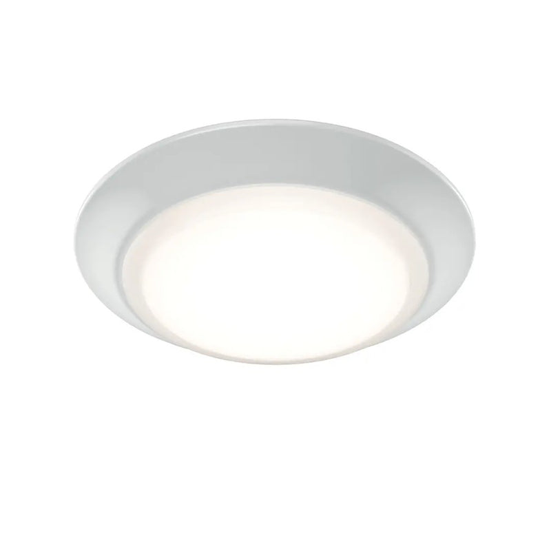 Kichler Gen Select 7in 1-Light LED Downlight | White Aluminum Surface Mount | Kitchen & Bathroom | 1.35 x 7.38 in | Model 43849WH5CCT